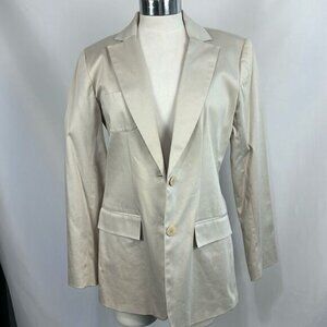 Neiman Marcus Tan Boyfriend Blazer